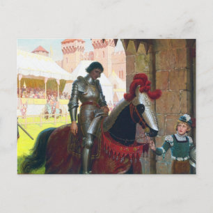 Besiegt, von Edmund Blair Leighton Postkarte