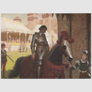 „Besiegt“ von Edmund Blair Leighton Seidenpapier