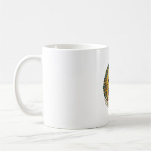 Besiegter Jesus raucht verbrannten Toast Frühstück Kaffeetasse