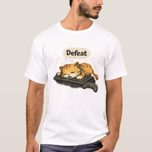 Besiegtes-Katze-T-Shirt T-Shirt