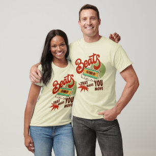 Besiegungen, die Sie bewegen Retro Music Design T-Shirt