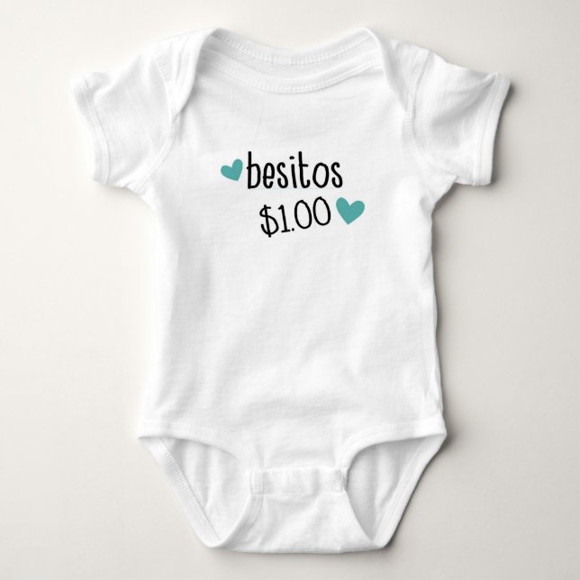 Besitos Shirt, spanische Shirts, scherzt Shirt (Vorderseite)