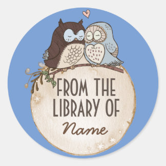 BESITZ IN DER LIEBE, TIERSTICKER, AUS DER BIBLIOTH RUNDER AUFKLEBER