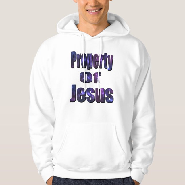 Besitz von Jesus, religiöses Logo, Hoodie (Vorderseite)