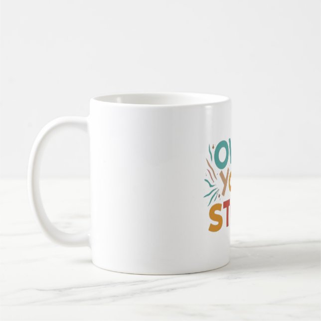 Besitze deine Geschichte Kaffeetasse (Links)