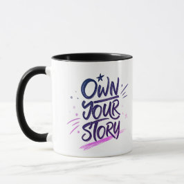 Besitze deine Geschichte Moderne künstlerische Mot Tasse