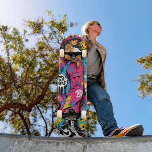 Besitze Deinen Stil - Graffiti Pop Street Girl Pin Skateboard