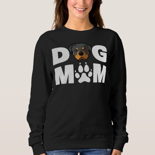 Besitzer der Mama Rottweiler Hund Liebe R Sweatshirt (Vorderseite)