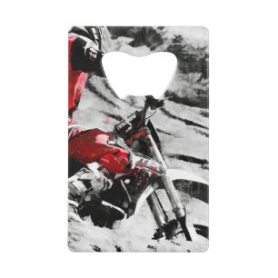 Besitzer des Berges - Motocross Racer Dirt-Bike Geldkarten Flaschenöffner