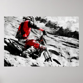 Besitzer des Berges - Motocross Racer Dirt-Bike Poster