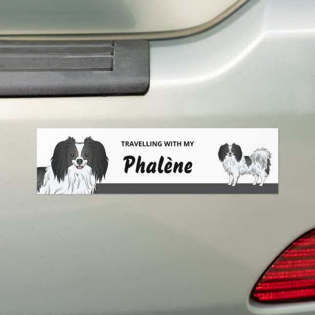 Besitzer des niedlichen Phalène-Hundes Autoaufkleber (Auf Auto)