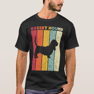 Besitzer des Retro-Basset-Hounds Männer Frauen Kin T-Shirt