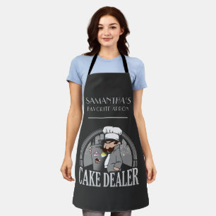 Besitzer einer Bäckerei Kuchenverkäufer Lustig Per Schürze