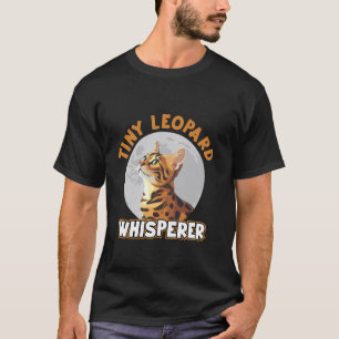 Besitzer einer Bengal Katze winziger Leopard-Flüst T-Shirt