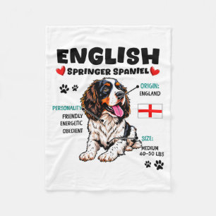 Besitzer eines English Springer Spaniels Lustiger Fleecedecke