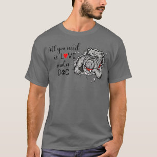 Besitzer eines Niedlichen Bulldoggen die Hunde Lie T-Shirt