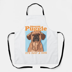 Besitzer eines Puggles Dog Es ist ein Puggle Schürze