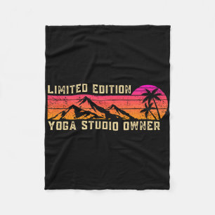 Besitzer eines Yoga-Studios Job Geburtstagsarbeite Fleecedecke