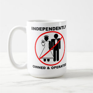 Besitzer und Betreiber Lustiger Becher Kaffeetasse