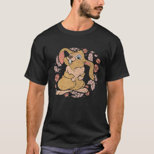 Besitzer von Blumentieren Niedliches Kaninchen T-Shirt