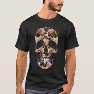 Besitzer von Schädel-Siamesen-Katzen Halloween-Kos T-Shirt