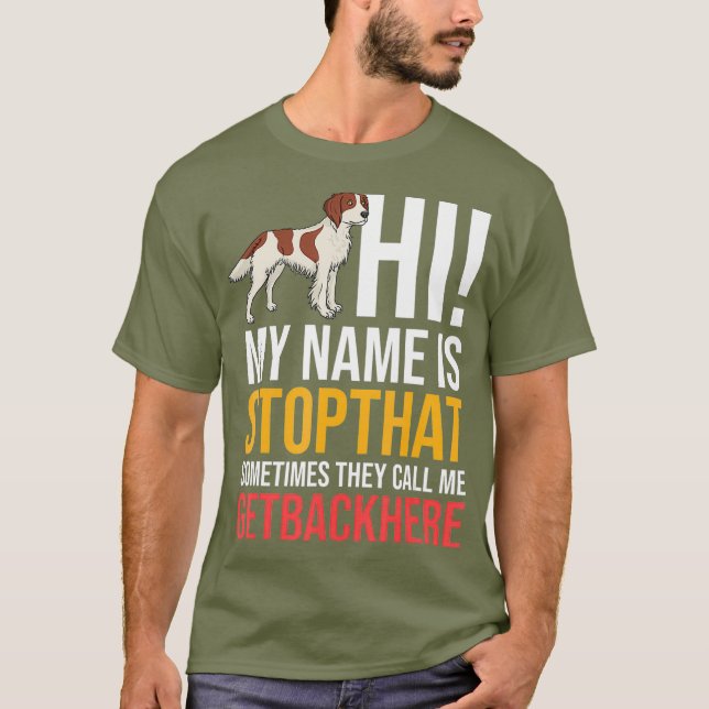 Besitzer von Welpen in Irland, Rot und Weiß T-Shirt (Vorderseite)