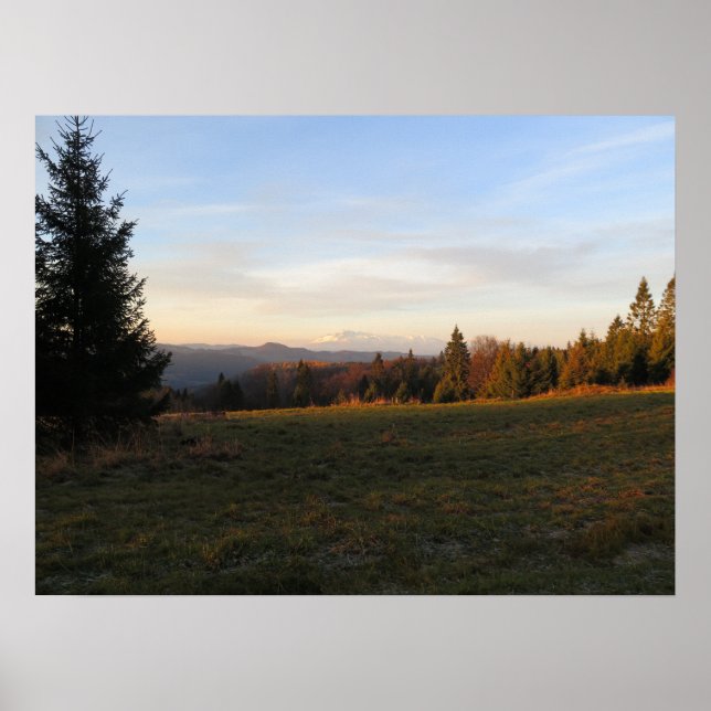 Beskid Sadecki Sunrise Poster (Vorne)