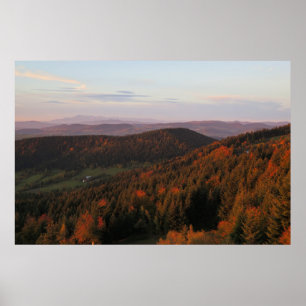 Beskid Wyspowy Herbst Poster