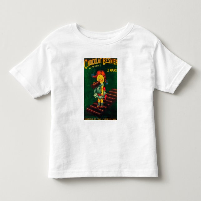 Besnier Schokoladen-förderndes Plakat Kleinkind T-shirt (Vorderseite)