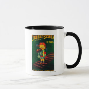 Besnier Schokoladen-förderndes Plakat Tasse