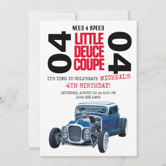 BESOIN 4 VITESSE Deuce Coupe voiture Invitation an