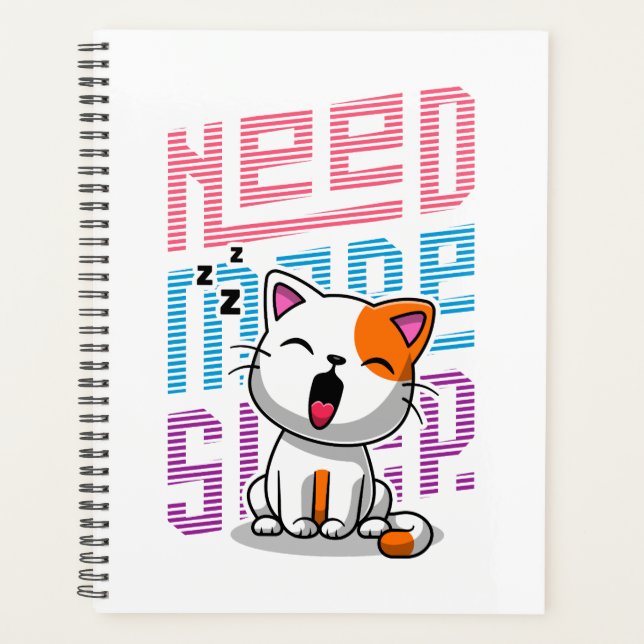 Besoin de plus de sommeil | Funny Cat expression d (Devant)
