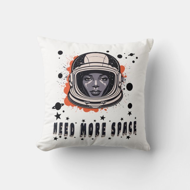 Besoin de plus d'espace – Coussin de lancer d'astr (Recto)