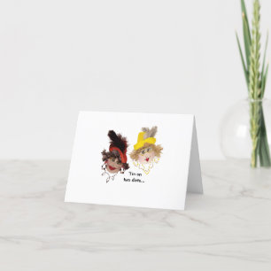Besoin humoristique de deux régimes pliés Carte de