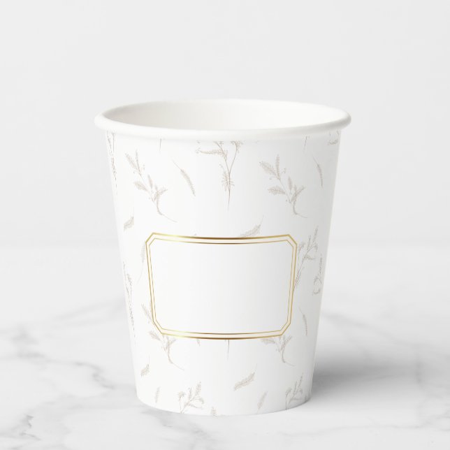 Besondere Anlass Anpassbare Papiercups Pappbecher (Vorderseite)