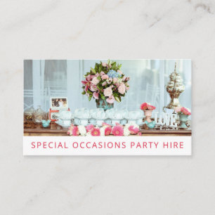 Besondere Anlass Party Supply Event Miete Visitenkarte