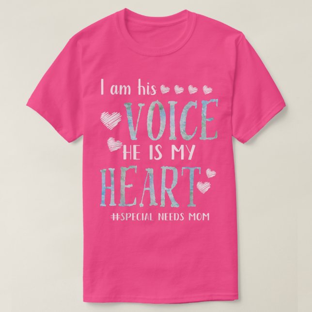 Besondere Bedürfnisse Mama Apparel Autismus Bewuss T-Shirt (Design vorne)