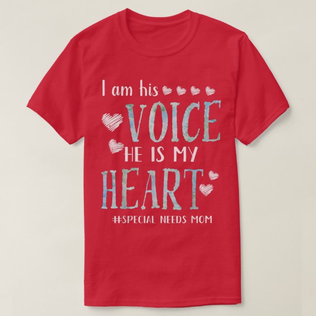Besondere Bedürfnisse Mama Apparel Autismus Bewuss T-Shirt (Design vorne)