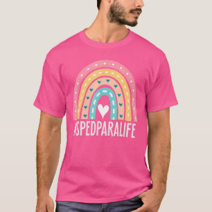 Besondere Bildung Niedlicher Regenbogen T-Shirt