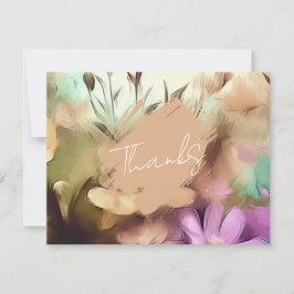 Besondere Blumendankkarte Mitteilungskarte