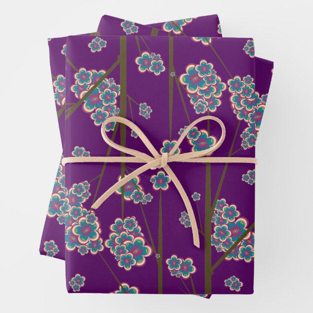 Besondere Branchen Amethyst Wrapping Paper Geschenkpapier Set (Beispiel)