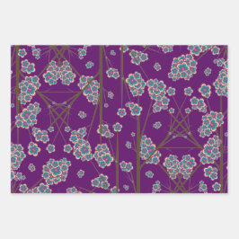 Besondere Branchen Amethyst Wrapping Paper Geschenkpapier Set