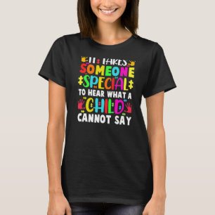 Besondere Ed Paraprofessional Niedlich Teacher Bil T-Shirt