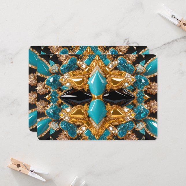 Besondere Einladungen für Bahamas Design (Vorderseite/Rückseite Beispiel)