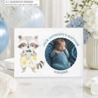 Besondere Foto Jungen-Taufe Waldtiere Gastgeschenk