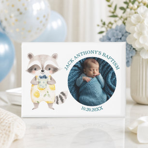 Besondere Foto Jungen-Taufe Waldtiere Gastgeschenk Magnet