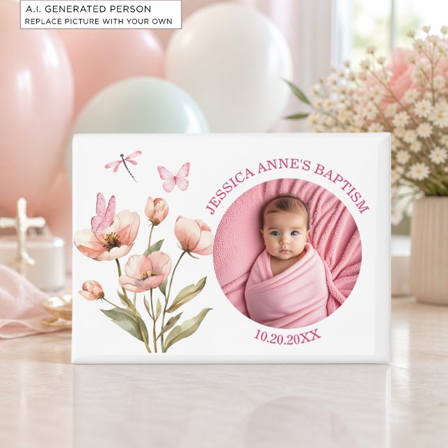 Besondere Foto Mädchen Taufgeschenk Magnet (Von Creator hochgeladen)