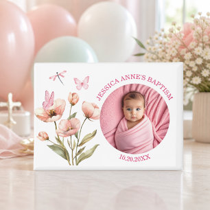Besondere Foto Mädchen Taufgeschenk Magnet