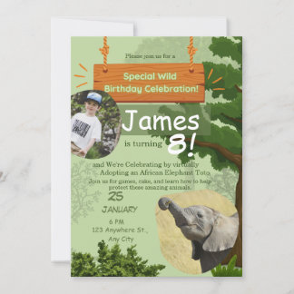 besondere Geburtstagsfeier der wilden Adoption Einladung
