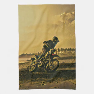 Besondere Geschenke für Motorradfahrer Geschirrtuch
